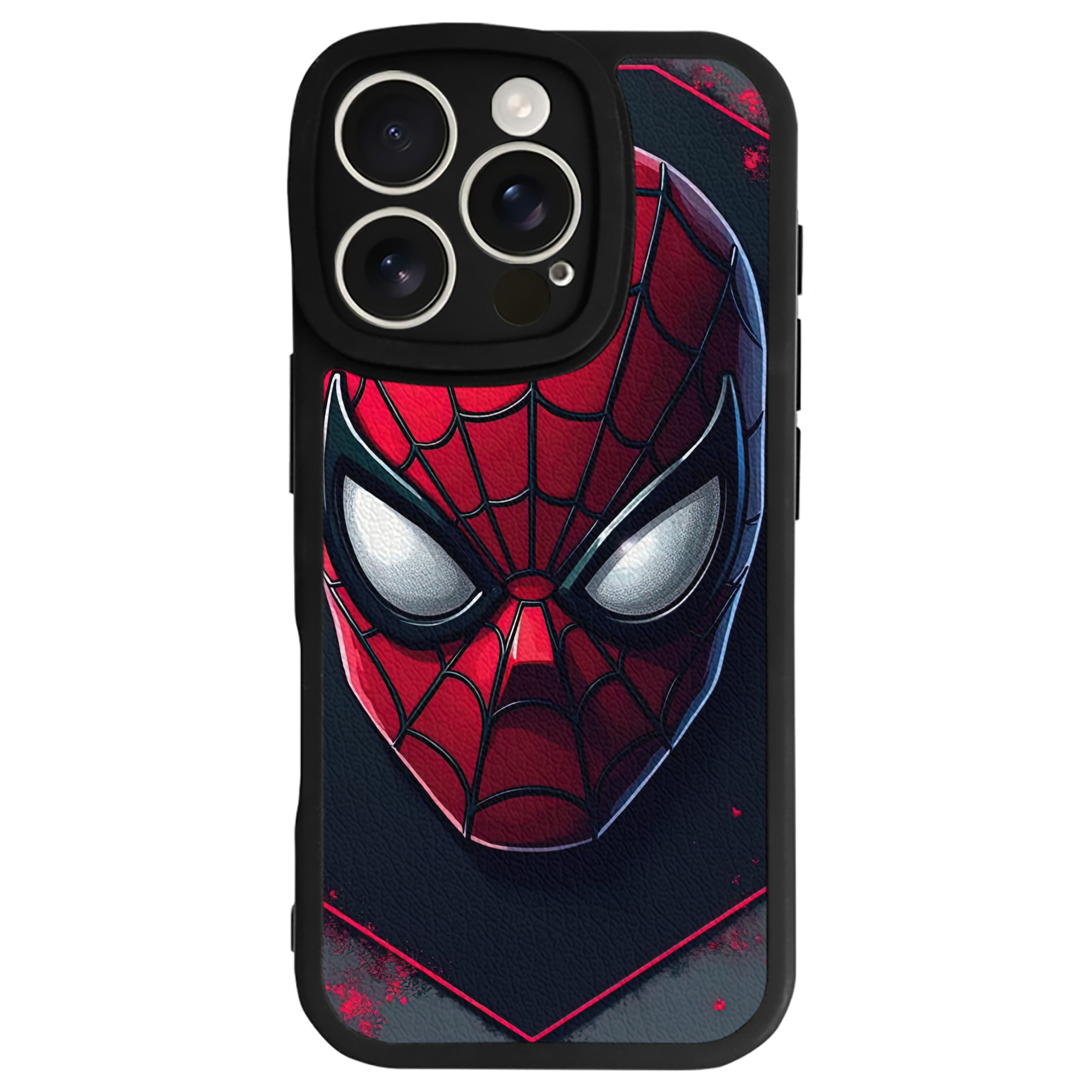 （画像用） Spider Man スパイダーマン 【iPhone 16シリーズ対応】シリコンスマホケース（レザー調） 材質：シリコン